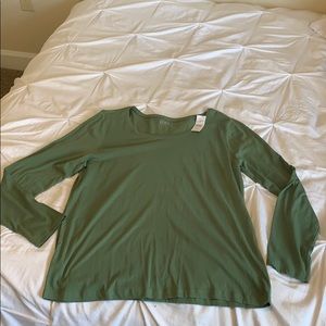 Long sleeve green shirt from the Loft